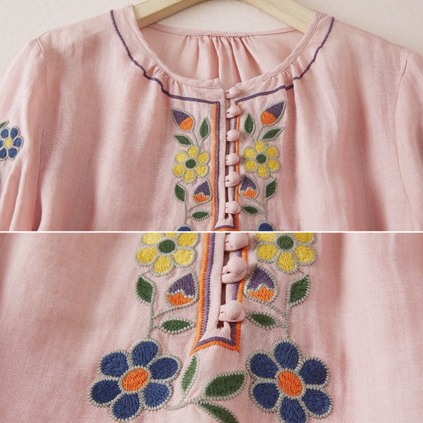 Pure Cotton Embroidered Comfortable Top