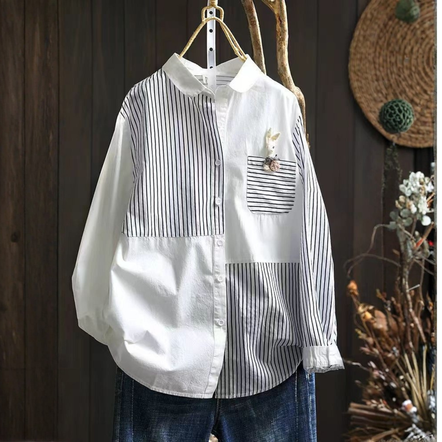 Pure Cotton Women’s Digital Printed Shirt