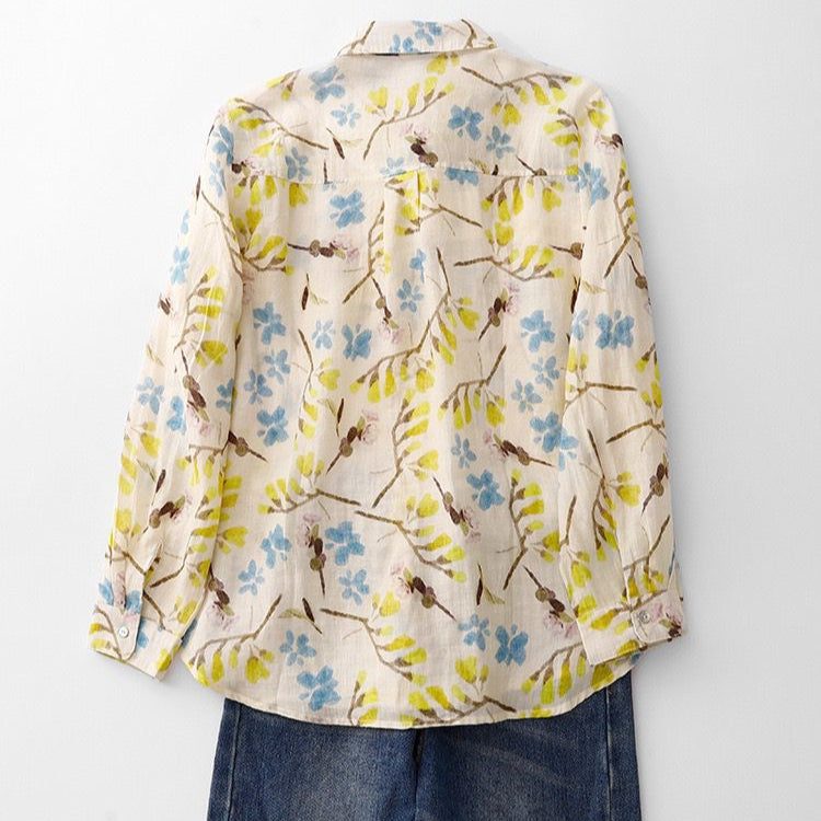 Pure Cotton Printed Full Sleeve Casual Shirt